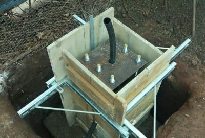 COFRAJ CUZINET STAL CU TUBULATURA PENTRU INSTALATIE ELECTRICA